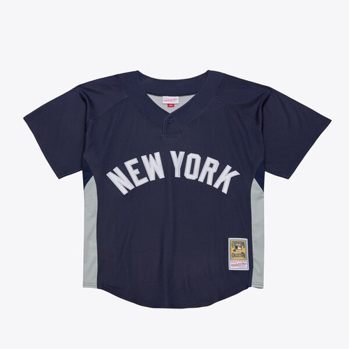Men's New York Yankees CC Sabathia Mitchell & Ness Navy 2009  Batting Practice Jersey