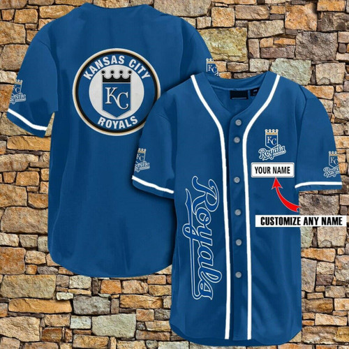 [Custom name] Kansas City Royals All Over Print Baseball Jersey for Fans