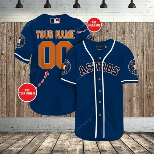 Personalized Custom Name Houston Astros All Over Print Baseball Jersey For Fans
