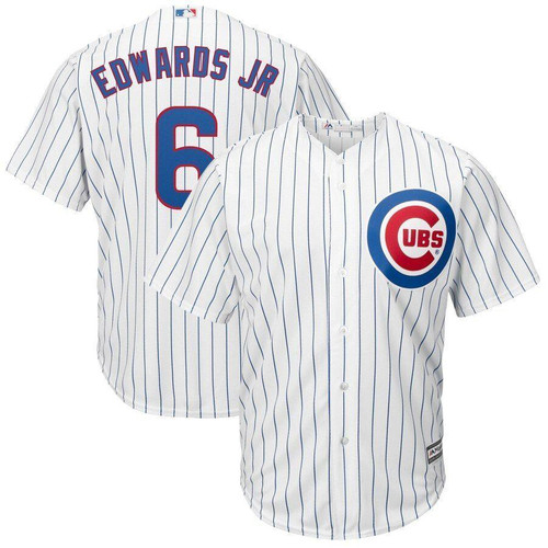 Carl Edwards Jr. Chicago Cubs Majestic Home Cool Base Player Jersey White 2019