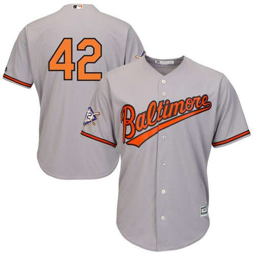 Baltimore Orioles Majestic 2019 Jackie Robinson Day Official Cool Base Jersey Gray 2019