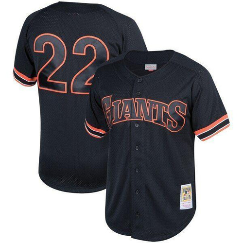 Will Clark San Francisco Giants Fashion Cooperstown Collection Mesh Batting Practice Jersey Black 2019