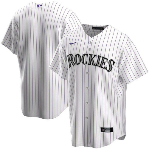 Colorado Rockies 2020 MLB Personalized Custom White Stripe Lines Custom Jersey