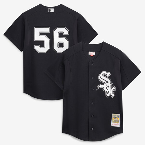 Men's Chicago White Sox Mark Buehrle Mitchell & Ness Black  Batting Practice Jersey