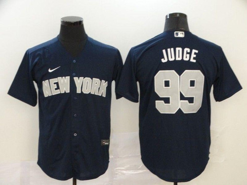 New York Yankees Aaron Judge #99 2020 MLB Black Blue Jersey