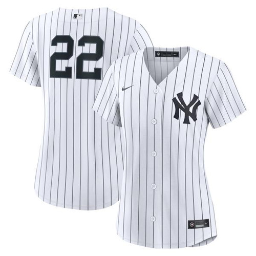 Women's New York Yankees Ben Rice Nike White Home Replica Jersey