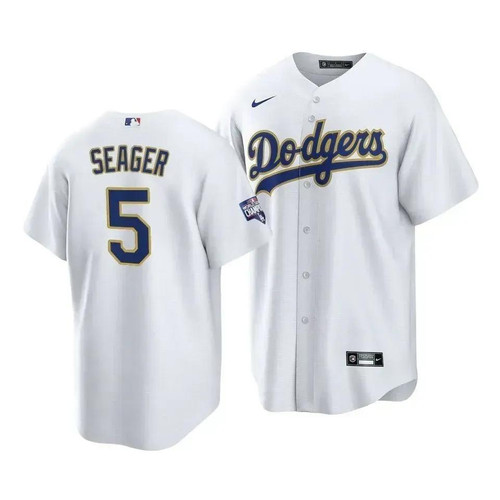 Los Angeles Dodgers Corey Seager #5 2021 Gold Program Jersey