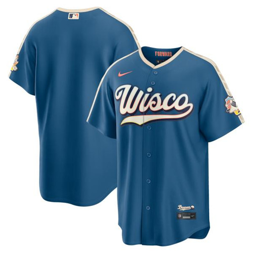 Men's Milwaukee Brewers  Nike Mineral Blue 2026 City Connect Stadium Jersey