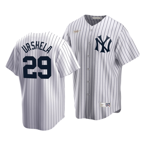 Men'S New York Yankees Gio Urshela #29 Cooperstown Collection White Home Jersey