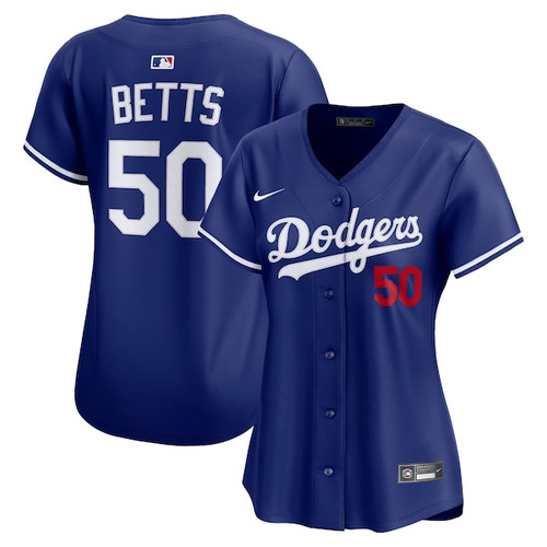 Women's Los Angeles Dodgers Mookie Betts Nike Royal Alternate 2 Limited Player Jersey