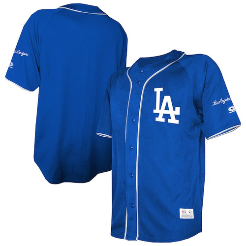 Men's Los Angeles Dodgers  Stitches Royal Team Color Full-Button Fashion Jersey