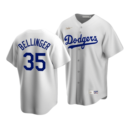 Men'S Los Angeles Dodgers Cody Bellinger #35 Cooperstown Collection White Home Jersey