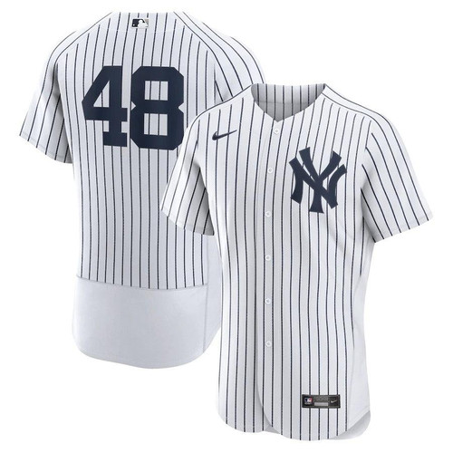 Mens New York Yankees Anthony Rizzo Nike Replica Replica White/Navy Home  Player Jersey