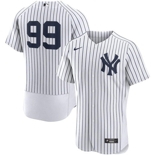 Mens New York Yankees Aaron Judge Nike Replica Replica White Home  Player Jersey
