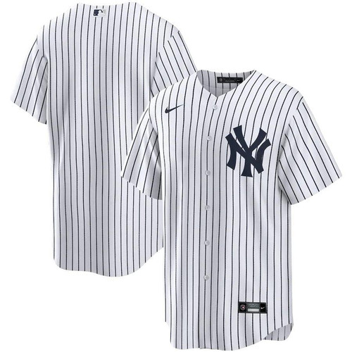 Mens New York Yankees Nike Replica Replica White Home Replica Team Jersey