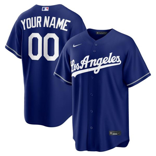 Men's Los Angeles Dodgers Nike Royal Alternate Replica Custom Jersey