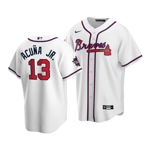 Atlanta Braves Ronald Acuna Jr. #13 2021 Mlb All-Star Game Patch Jersey White