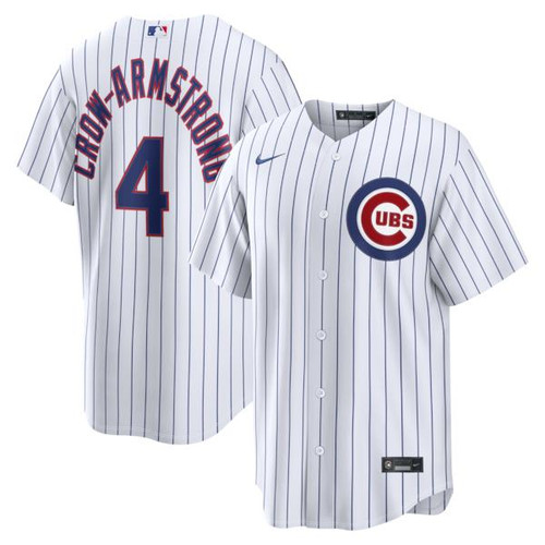 Men's Chicago Cubs Pete Crow-Armstrong Nike White Home Replica Jersey