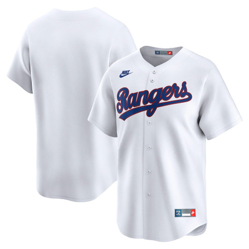Texas Rangers MLB Nike Cooperstown Collection Limited Jersey – White