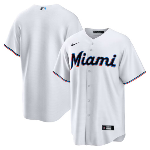 Miami Marlins MLB Nike Home Replica Team Jersey – White