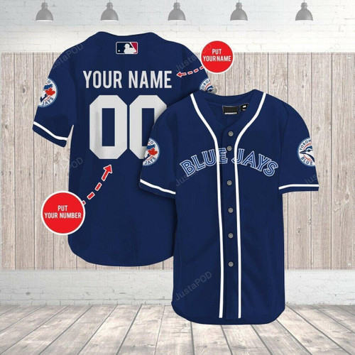 Personalzied Toronto Blue Jays Custom Name Baseball Tee Jersey Shirt