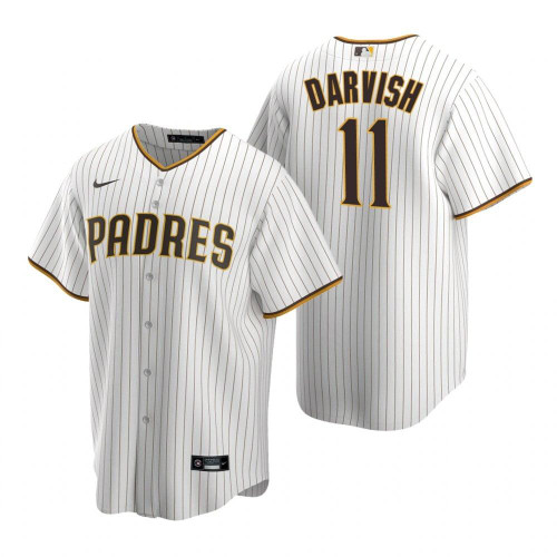Mens San Diego Padres #11 Yu Darvish 2020 Home White Jersey Gift For Padres Fans