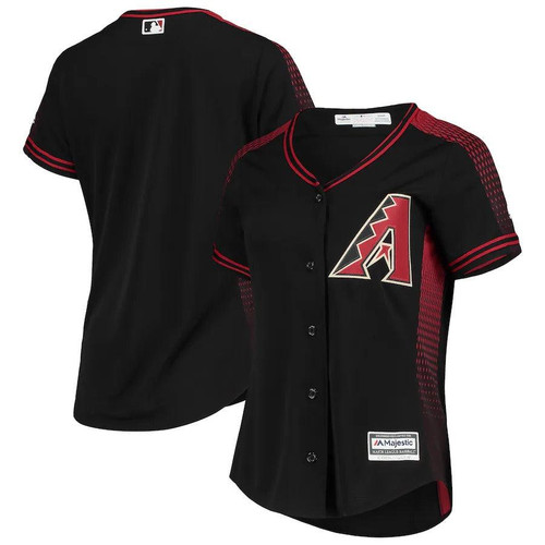 Womens Arizona Diamondbacks Majestic Black Alternate Official Team Jersey