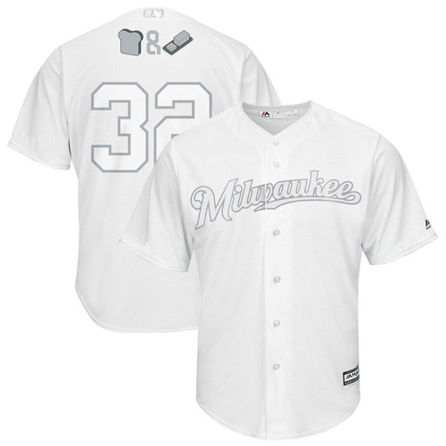 Jeremy Jeffress Milwaukee Brewers Majestic 2019 Players Weekend Player Jersey White 2019