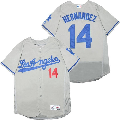Los Angeles Dodgers Enrique Hernandez #14 2020 Mlb Silver Jersey