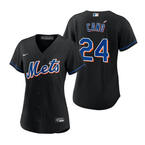 Womens New York Mets #24 Robinso Cano 2020 Black Jersey Gift For Mets And Baseball Fans