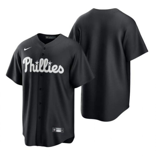Mens Philadelphia Phillies 2020 Black Jersey Gift For Phillies And Baseball Fans