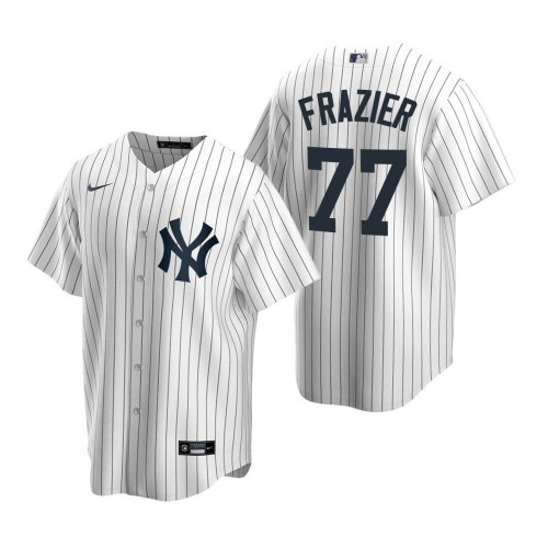 Mens New York Yankees #77 Clint Frazier 2020 Home White Jersey Gift For Yankees Fans