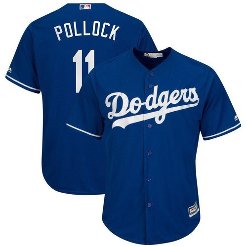 Aj Pollock Los Angeles Dodgers Majestic Alternate Official Cool Base Player Jersey Royal 2019