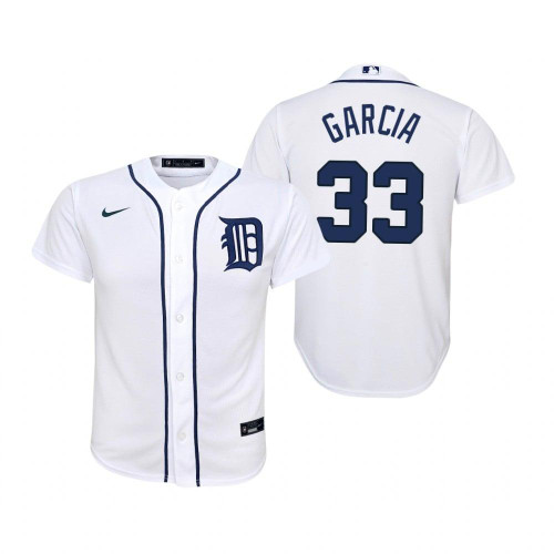 Detroit Tigers #33 Bryan Garcia Collection 2020 Alternate White Jersey Gift For Tigers Fans