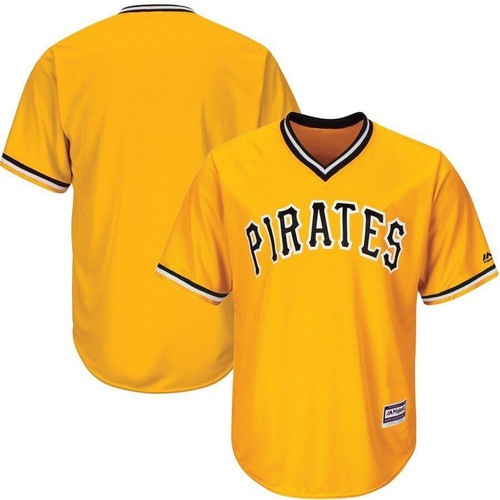 Pittsburgh Pirates Majestic Official Cool Base Team Jersey Gold 2019