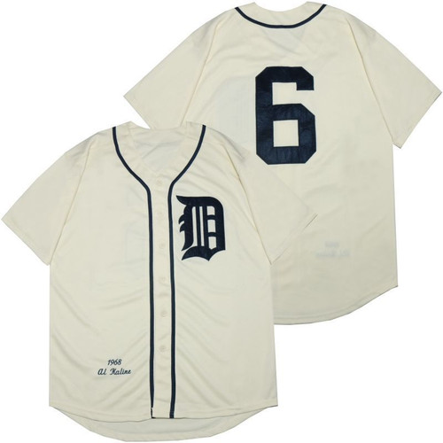 Detroit Tigers #6 Al Kaline 2020 Mlb White Jersey