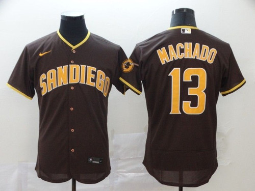 San Diego Padres Manny Machado #13 Mlb 2020 Brown Jersey