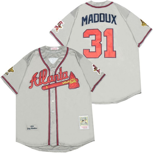 Atlanta Braves Greg Maddux #31 2020 Mlb Silver Jersey
