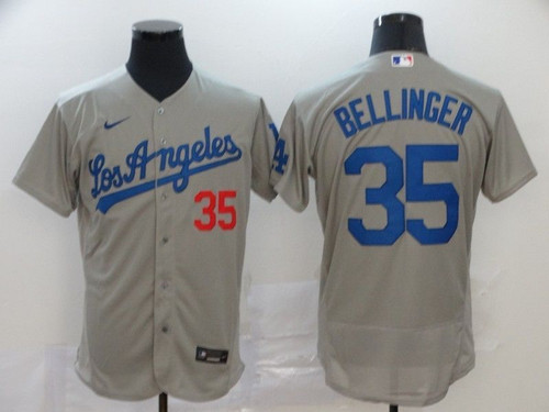 Los Angeles Dodgers Cody Bellinger #35 2020 Mlb Grey Jersey