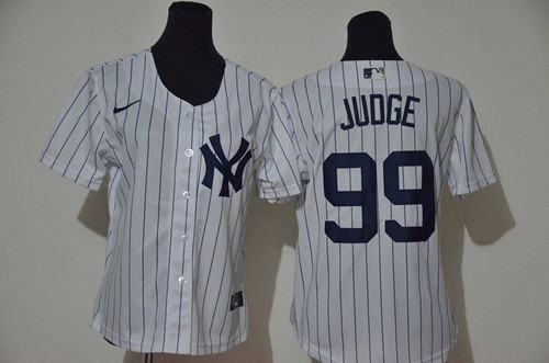 New York Yankees Aaron Judge #99 2020 Mlb White Jersey