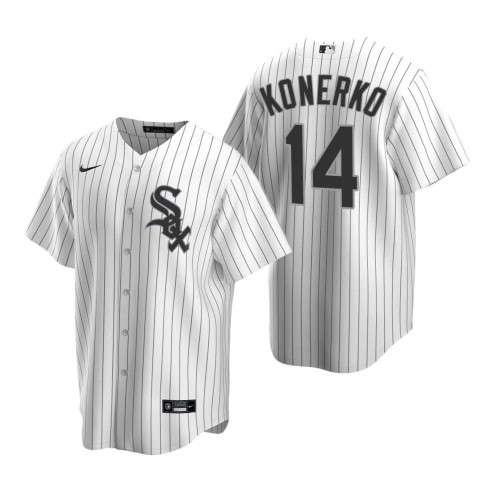 Mens Chicago White Sox #14 Paul Konerko Retired Player White Jersey Gift For White Sox Fans