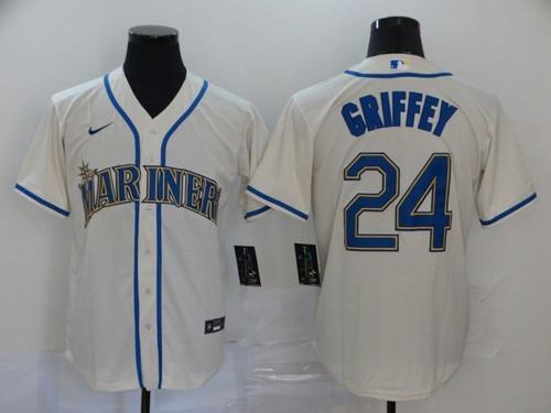Ken Griffey Jr #24 Seattle Mariners 2020 Mlb White Jersey