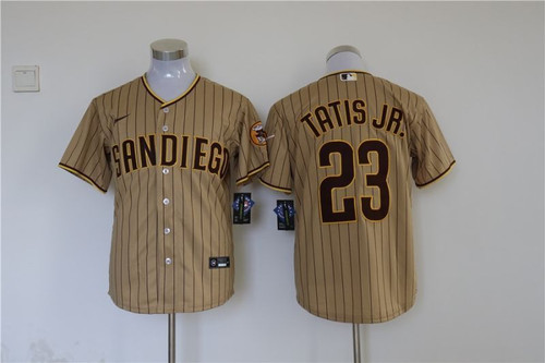 San Diego Padres Fernando Tatis Jr. #23 Mlb 2020 Light Brown Jersey