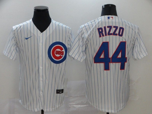 Chicago Cubs Anthony Rizzo #44 2020 Mlb White Jersey