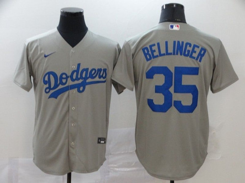 Los Angeles Dodgers Cody Bellinger #35 2020 Mlb Grey Jersey