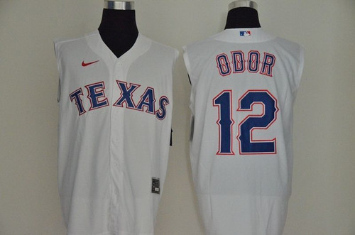 Texas Rangers Rougned Odor #12 2020 Mlb White Jersey