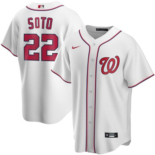 Juan Soto #22 Washington Nationals 2020 Mlb White Jersey