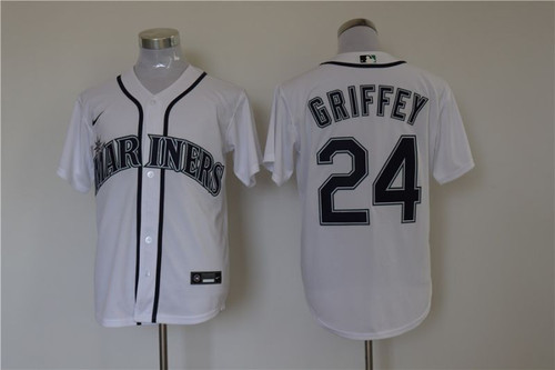 Ken Griffey Jr #24 Seattle Mariners 2020 Mlb White Jersey