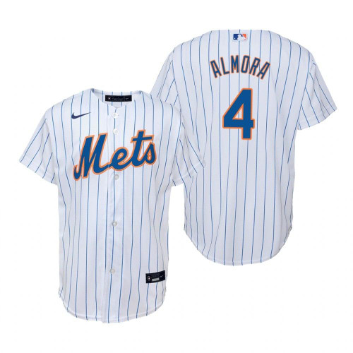 New York Mets #4 Albert Almora Jr 2020 Alternate White Jersey Gift For Mets Fans