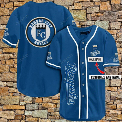 Personalized Custom Name Kansas City Royals All Over Print Baseball Jersey For Fans